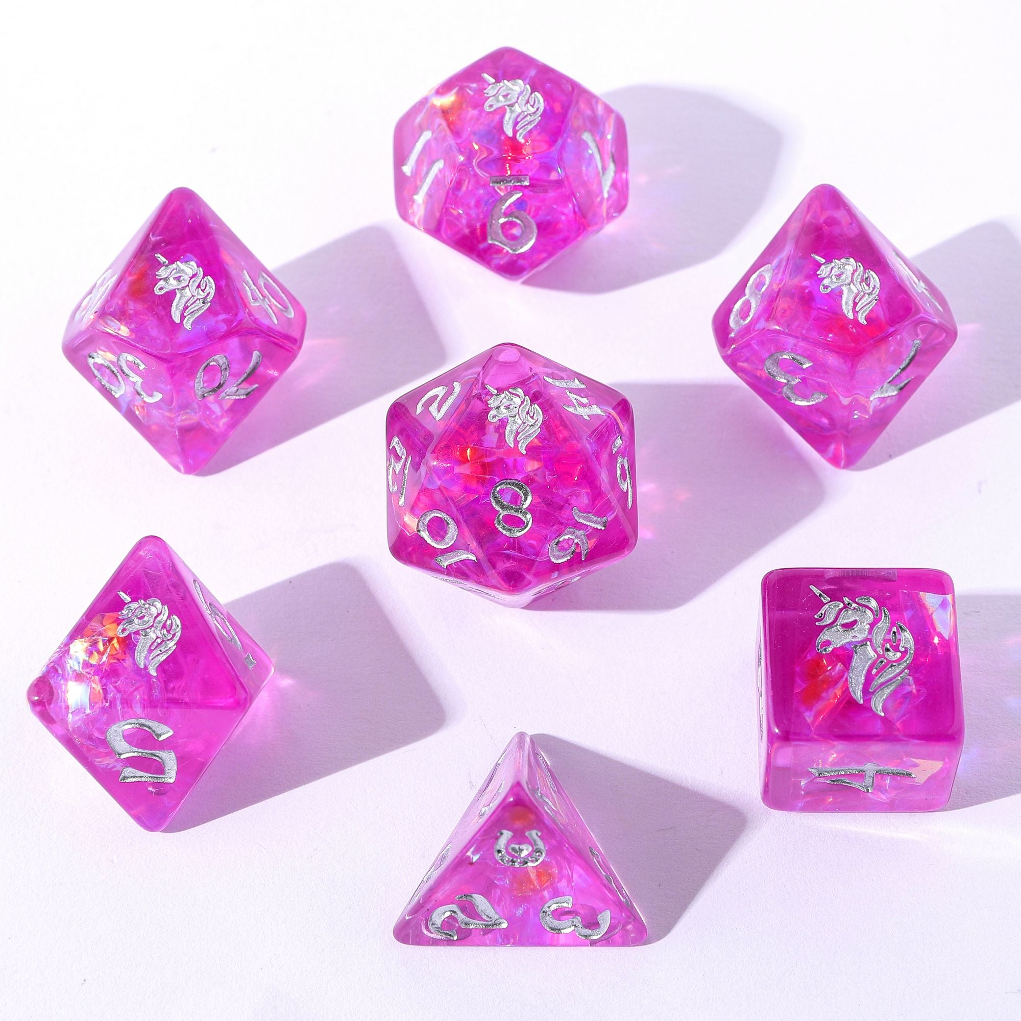 Hymgho Premium Dice Set: Captured Magic Resin - Essence of Spring