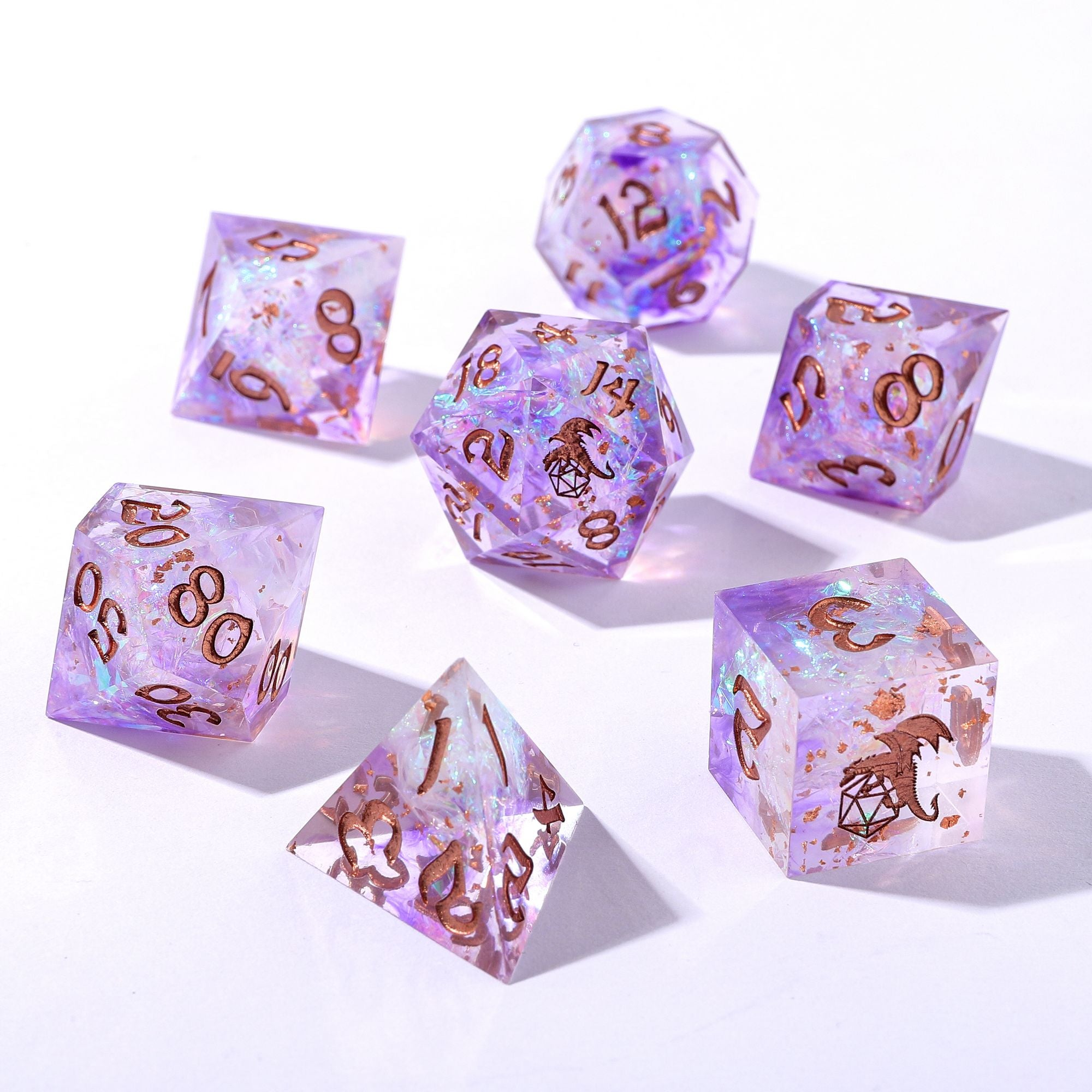 Resin dice handmade with sharp edge – HYMGHO Dice