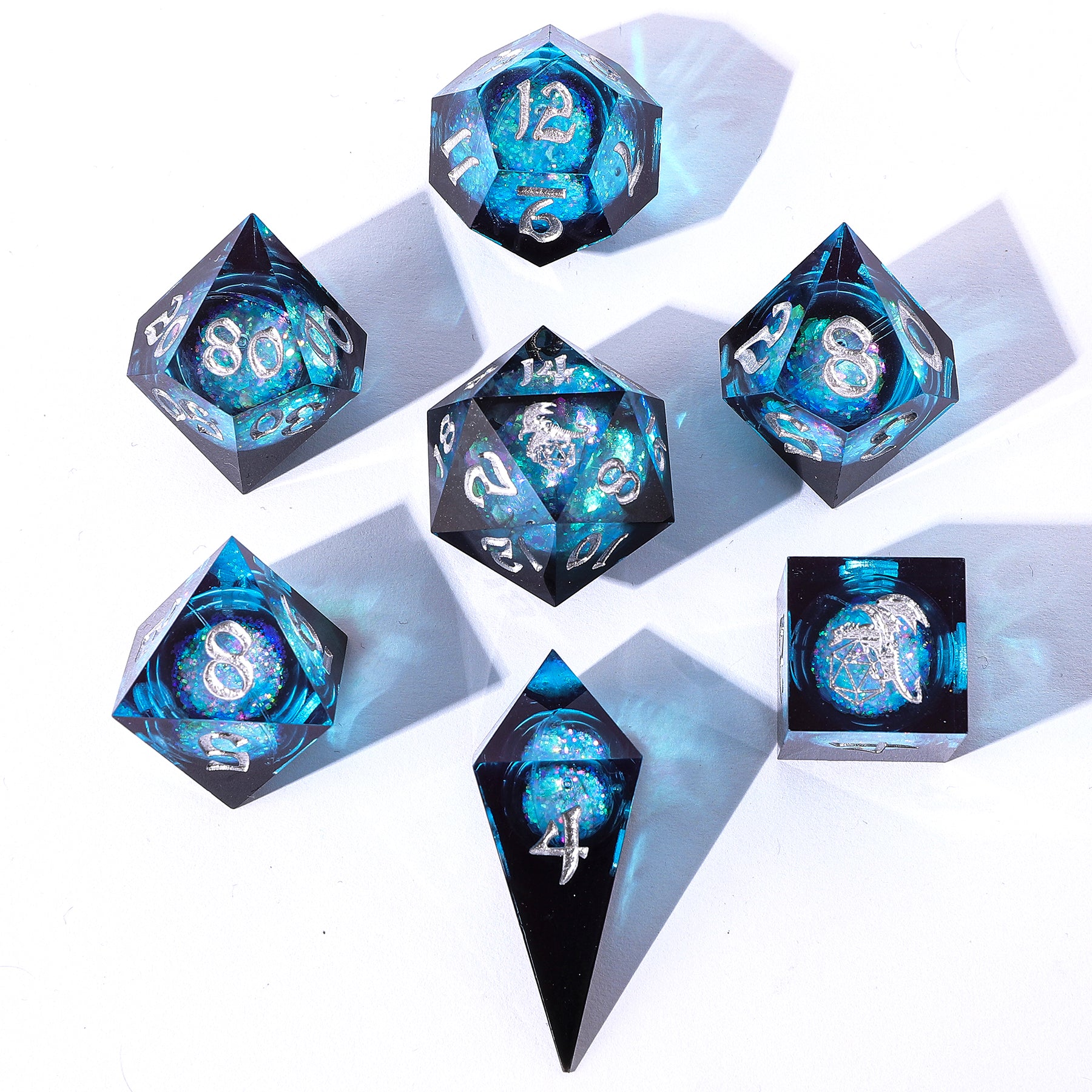 Beholder online Eye Dnd dice set Handmade Sharp Edge Liquid Core eye balls