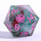 Captured Magic Sharp Edge Resin Dice Set-Interstellar Vortex