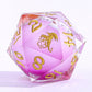 Sharp Edge Liquid Core RPG Dice Set -Arcane Bloosom