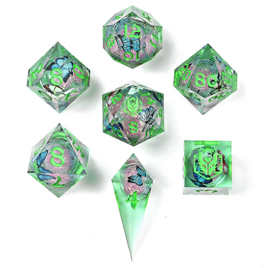 Sharp Edge Liquid Core RPG Dice Set -Dreamwing