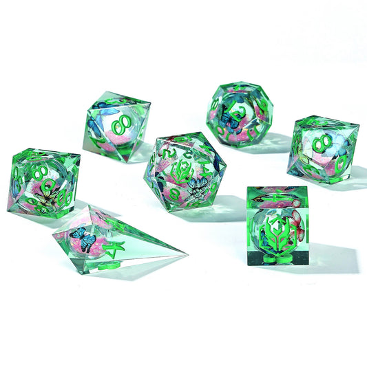 Sharp Edge Liquid Core RPG Dice Set -Dreamwing