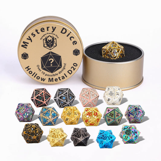 Quest's Reward Mystery Dice Hollow Metal D20