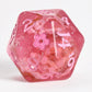 Sakura Blossom Resin Polyhedral Dice Set-Pink Ink