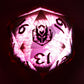 Sharp Edge Liquid Core 55mm Chonk D20-Blood Eye w/LED Light