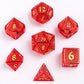 Behemoth Red w/Gold Solid Metal Dice Set