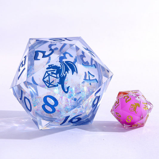 Sharp Edge Liquid Core 55mm Chonk D20-Primal Flux Crystal