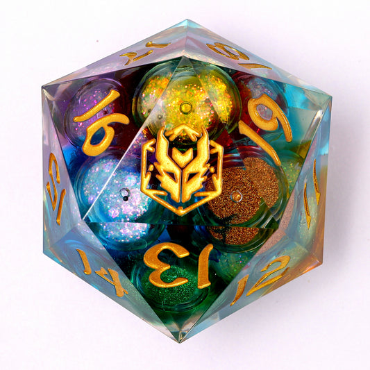 Sharp Edge Liquid Core 55mm Chonk D20-Chaos Orb