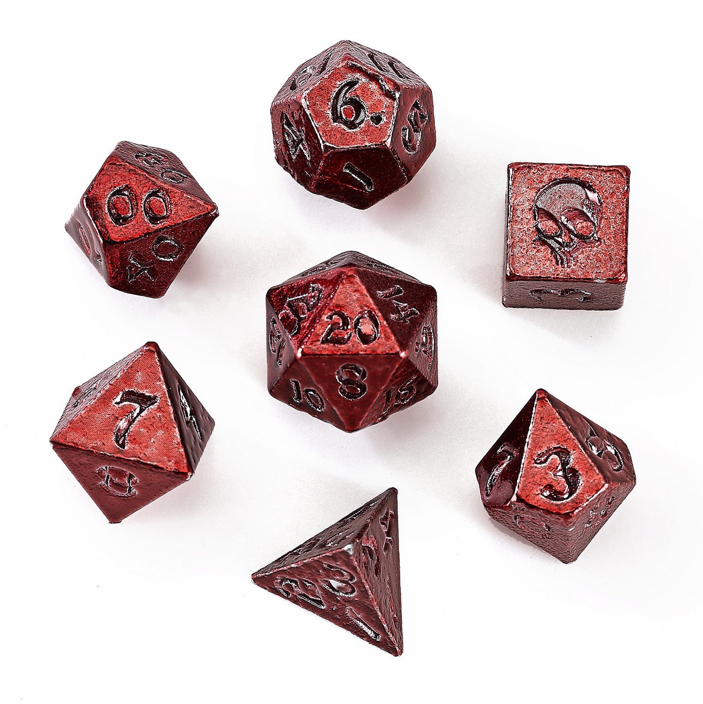 Unseeli Tiny Dice Set in Potion Bottle-Red