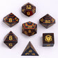 Dragon's Hoard 7 Piece RPG Wooden Dice Set-Rainbow Wood