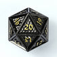 Behemoth 45mm Solid Metal D20 Spin Down -Gunmetal w/Gold