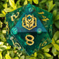 Captured Magic 100mm Chonk D20 - Beholder's Eye Gunk