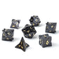 Paladin Solid Metal Polyhedral Dice Set-Gunmetal