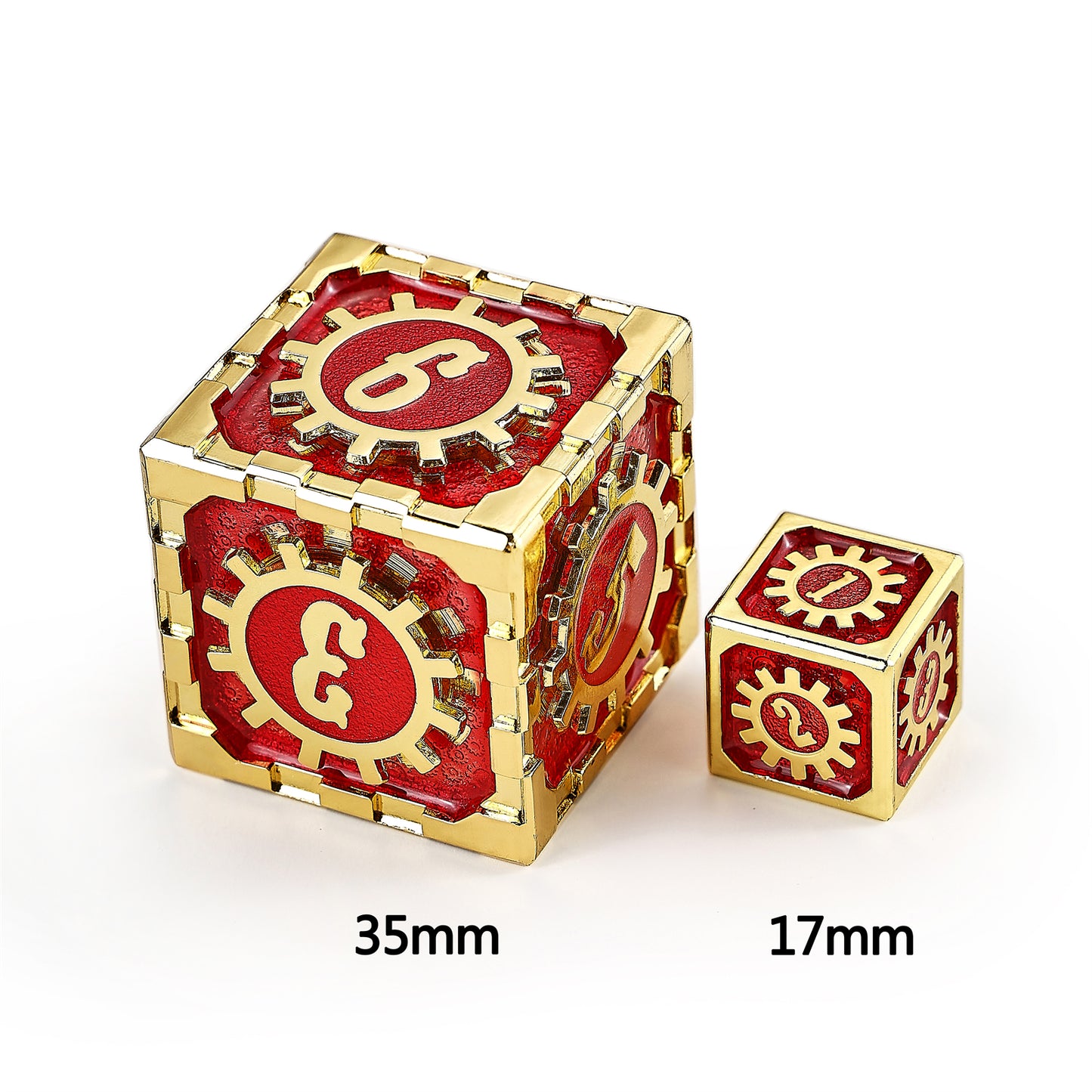 Cogcraft Fidget 2D6 Set Emberforge - Red and Gold