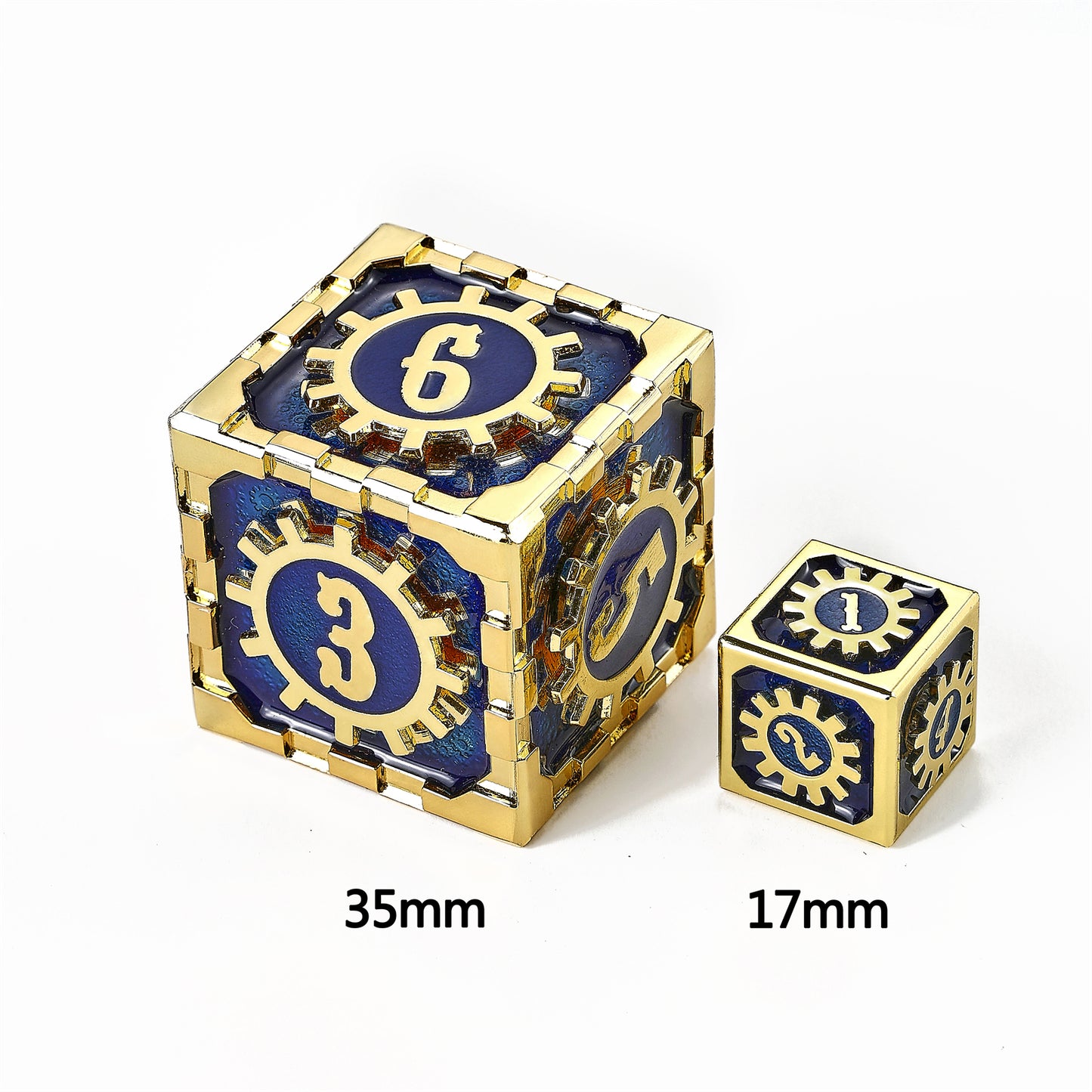 Cogcraft Fidget 2D6 Set Vault Dweller - Blue and Gold