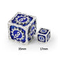 Cogcraft Fidget 2D6 Set Tesla - Blue and Silver