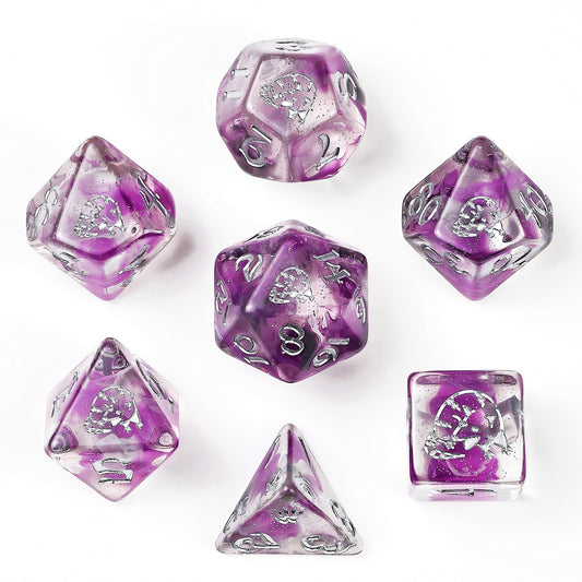 Opossum Resin Polyhedral Dice Set