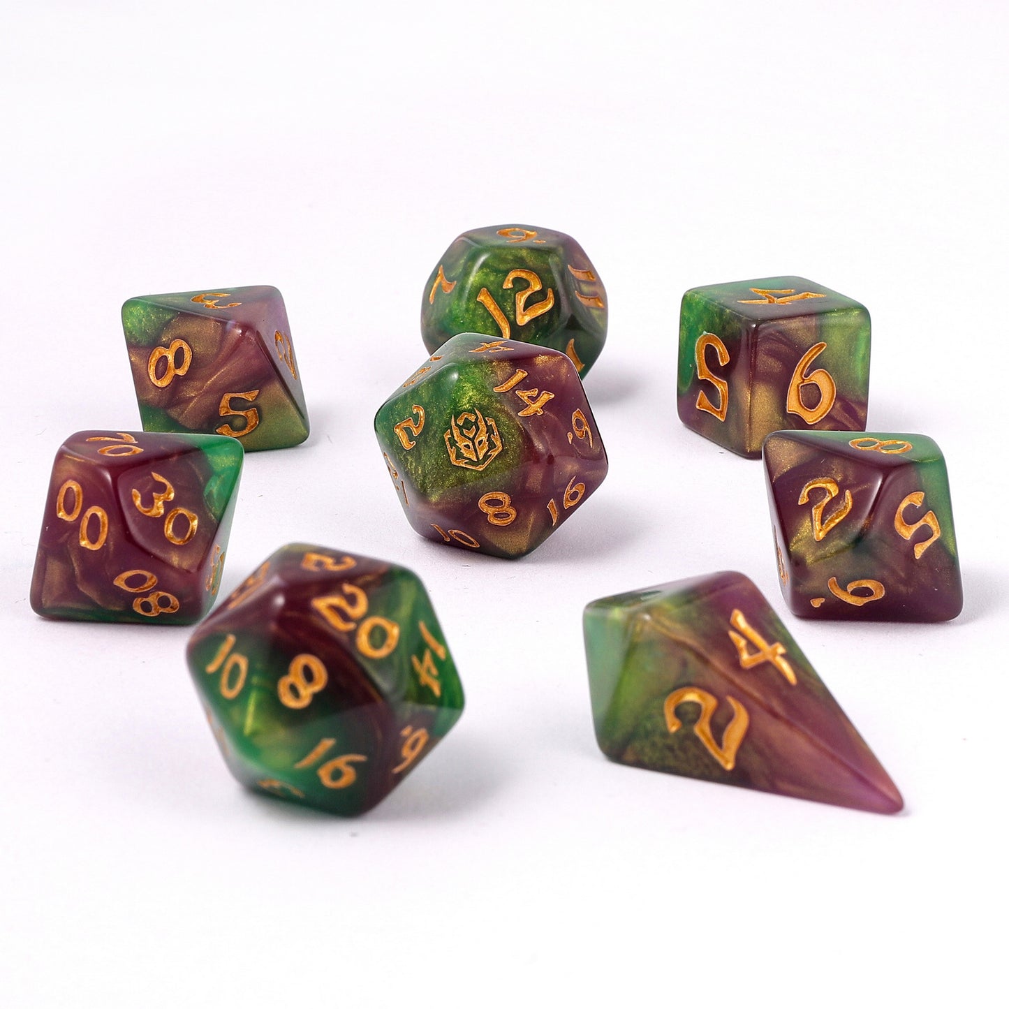 8pcs RPG dice set-Wyvern Venom