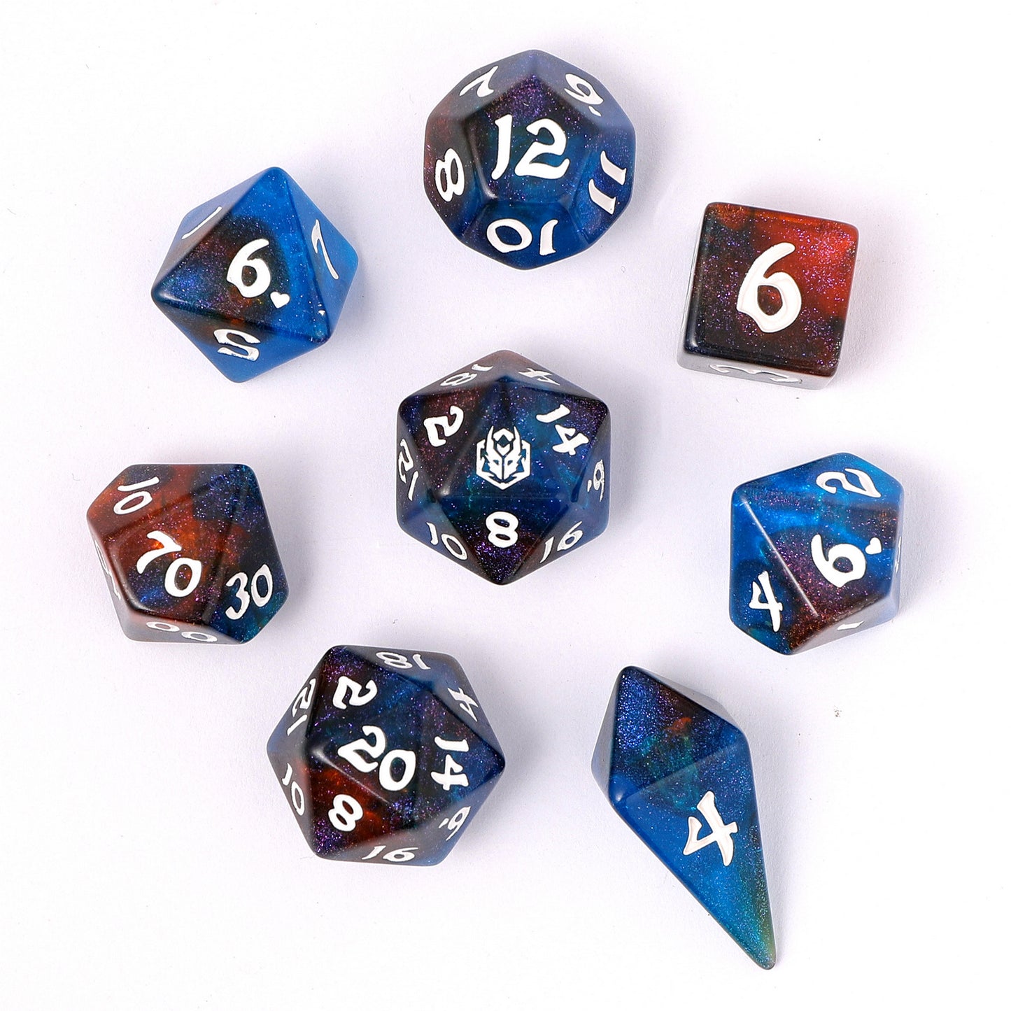 8pcs RPG dice set-Mystic Nebula