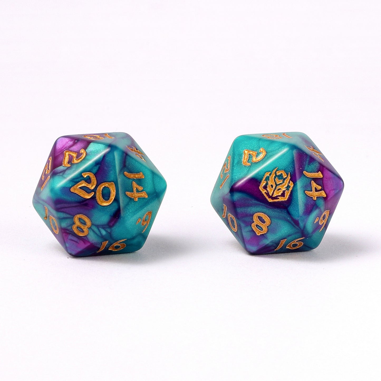 8pcs RPG dice set-Frostbloom