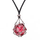 Removeable D20 Dice Holder Necklace with Random Sharp Resin D20s-Silver