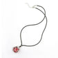 Removeable D20 Dice Holder Necklace with Random Sharp Resin D20s-Silver