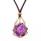 Removeable D20 Dice Holder Necklace with Random Sharp Resin D20s-Gold