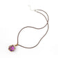 Removeable D20 Dice Holder Necklace with Random Sharp Resin D20s-Gold