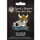 Quest's Reward Fine Art Pins: Chaotic Awkward Raccoon