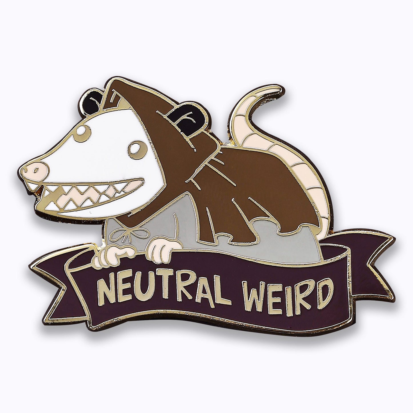 Quest's Reward Fine Art Pins: Neutral Weird Opossum