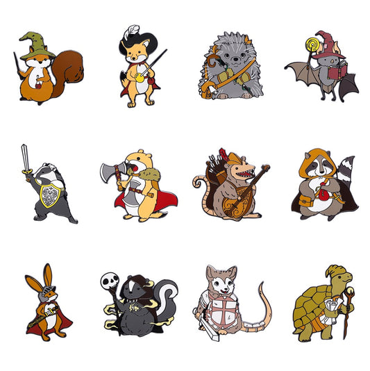 Quest's Reward Fine Art Class Pins: Pack of 12 Animal Pins