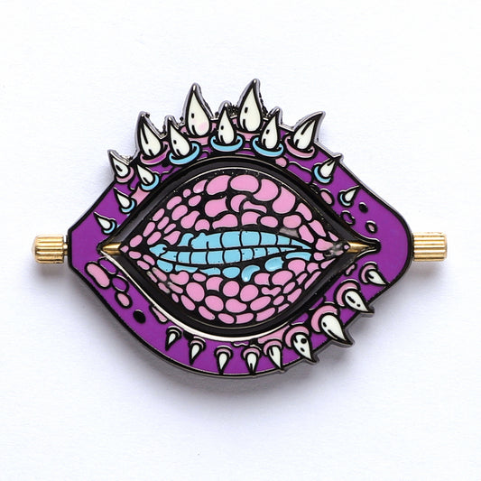 Dragon Blink Enamel Pin-Purple