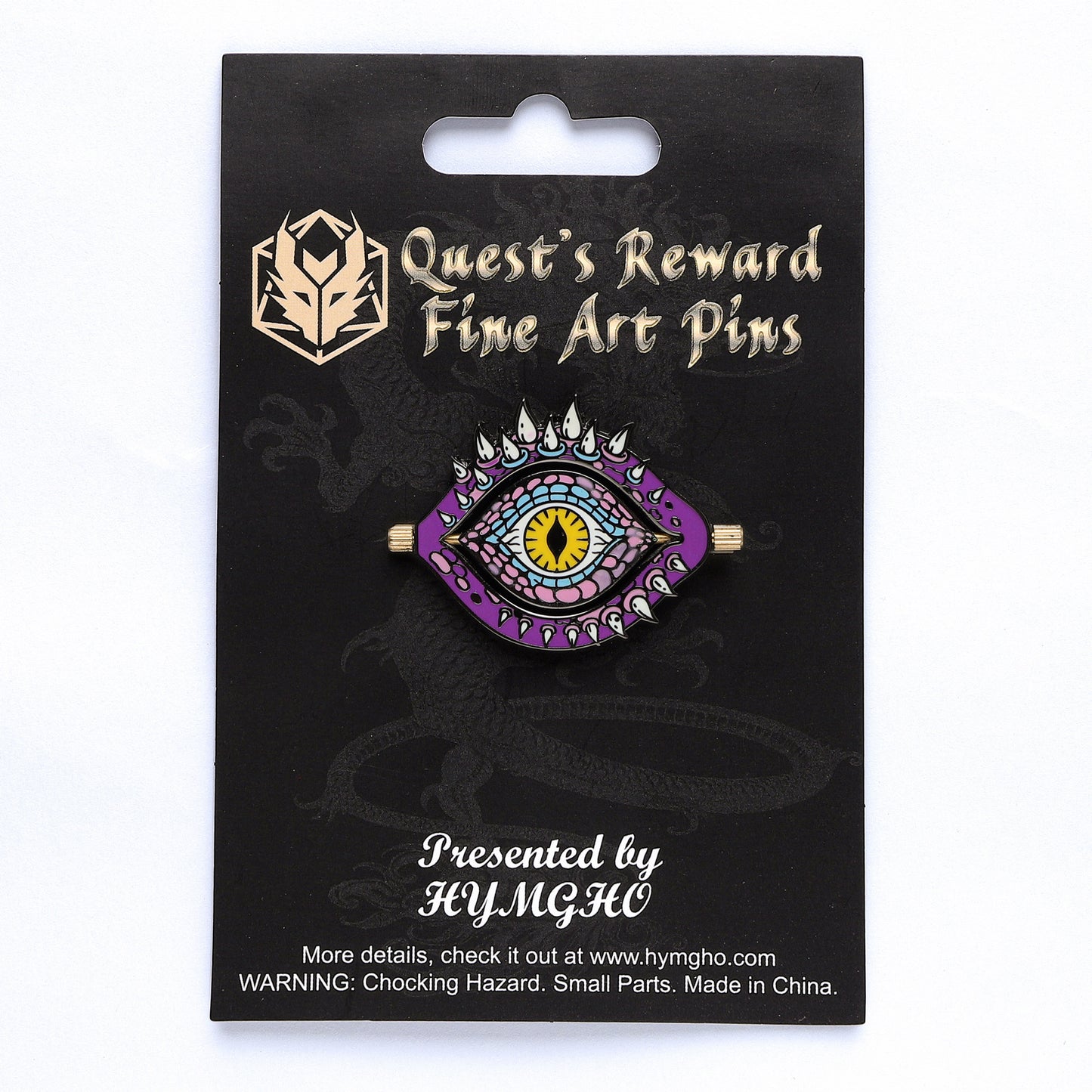 Dragon Blink Enamel Pin-Purple