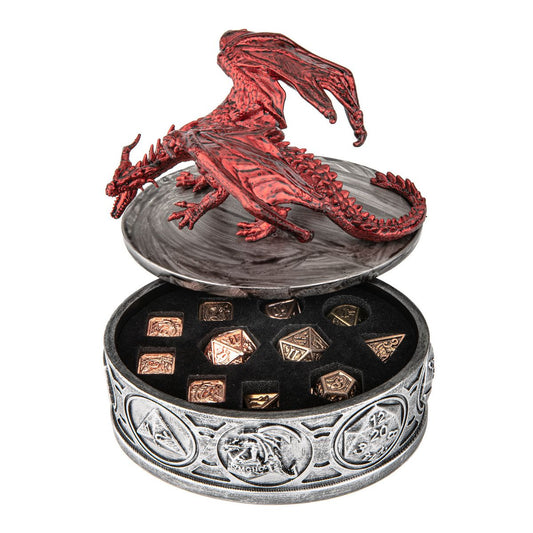 Dragon Guardian Dice Box/Chest Metallic Red